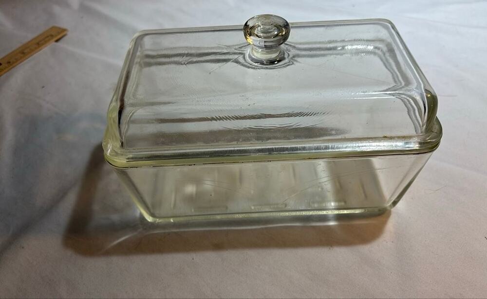 Vintage Westinghouse Glass Refrigerator Dish with Lid